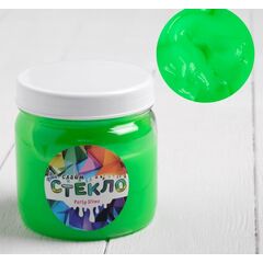 Слайм стекло "Party Slime", зелёный неон, 400 г