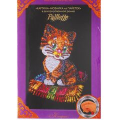 Мозаика из пайеток "Котёнок"