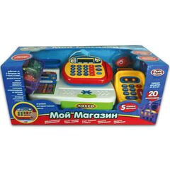 Детская касса "Мой магазин" + 20 аксессуаров, PS7019