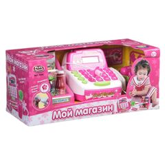 Детская касса "Мой магазин", розовая