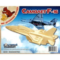 Конструктор из дерева "Самолет F16"