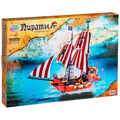 Конструктор Play Smart "Пиратский корабль", 555 деталей
