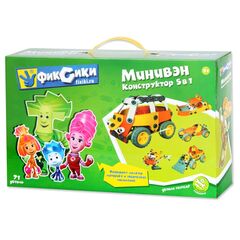 Конструктор с отверткой Фиксики "Минивэн", 5 моделей в 1