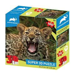 Стерео пазл PRIME 3D "Маленький ягуар", 100 деталей, 31×23 см