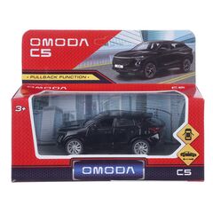 Машина сувенирная "OMODA C5", металл, 10,5 см, инерционная, двери, черный цвет