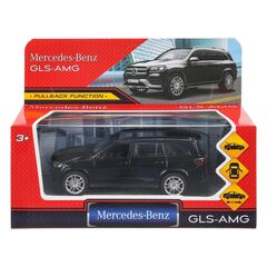 Машина сувенирная "Mercedes-Benz GLS Class AMG", металл, 12 см, двери, багажник, инерция, черный