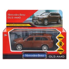 Машина сувенирная "Mercedes-Benz GLS Class AMG", металл, 12 см, двери, багажник, инерция, бронзовый