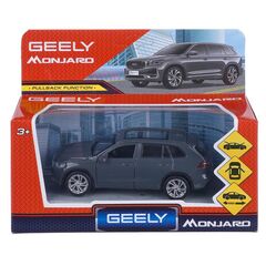Машина сувенирная "Geely Monjaro", металл, 12 см, двери, капот, багажник, инерция, темно-серый