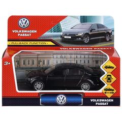 Машина сувенирная "Volkswagen Passat", металл, 12 см, двери, багажник, инерционная, черный