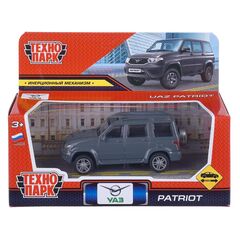 Машина сувенирная "UAZ Patriot", металл, 10,5 см, инерция, серый