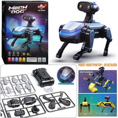 Радиоуправляемый робот-конструктор Mech Dog, 26 деталей (синий)