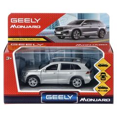 Машина металлическая "Geely Monjaro", 12 см, цвет серебристый