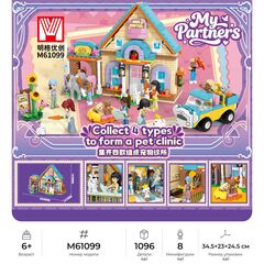 Конструктор Minger "My Partners: Ветеринарная клиника" 4 в 1,в ассортименте