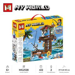 Конструктор Minger "Рыбацкая вышка", 412 деталей