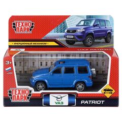 Машина металлическая UAZ patriot 10,5 см, синий цвет