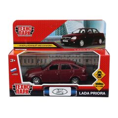 Машина металлическая LADA PRIORA 12 см, бордовый перламутр