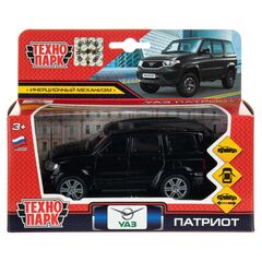 Машина металл UAZ patriot 12 см, черный цвет