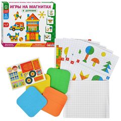 Магнитная мозаика "В деревне", 21 картинка