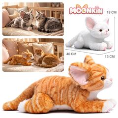 Мягкая игрушка "Кошка Снежинка", цвета в ассортименте, 35 см