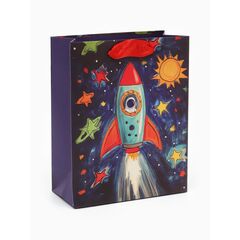 Пакет подарочный "Космос" 12 × 15 × 5,5 см