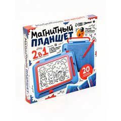 Магнитный планшет и доска для рисования 2 в 1 ЭВРИКИ 378 отверстий, 20 карточек