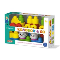 Конструктор для малышей "Колобок и КО", 30 деталей
