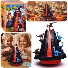 Игра настольная на баланс "Динозавры и вулкан"