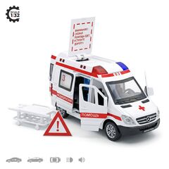 Машинка металлическая "Mercedes-Benz Sprinter: Скорая помощь", 15 см