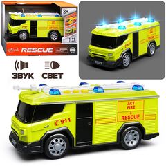 Машина "Пожарная 911" со светом, звуком