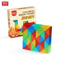 Антистресс-головоломка QiYi Toys "Змейка радужная" 36 элементов