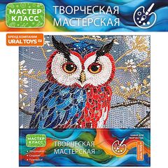 Мозаика алмазная "Сова" 30 на 30 см