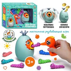 Игра развивающая магнитная "Покорми птенчика"