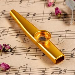 Музыкальный инструмент "Казу Music Life" цвет золотистый
