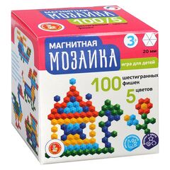 Мозаика магнитная, 100 фишек, 5 цветов