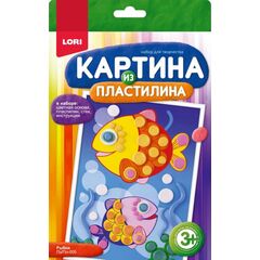 Картина из пластилина "Рыбки"
