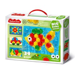 Мозаика для самых маленьких d40/4 цв/34 эл