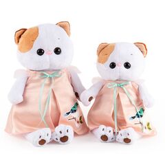 Мягкая игрушка Ли-Ли в нежно-розовом платье с птичкой, 24 см