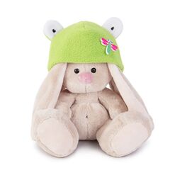 Мягкая игрушка " Зайка Ми в шапке-лягушка" 15 см