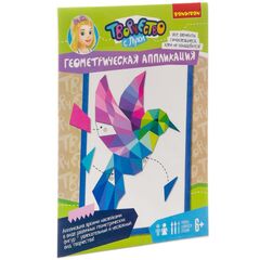 Геометрическая аппликация "Колибри"