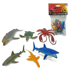 Игровой набор животных "Морские животные", 6 штук