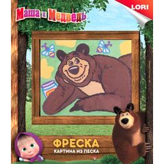 Картина из песка "Медведь"
