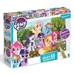 Макси пазл "My little pony. Урожайный год", 35 элементов + маркер с блестками