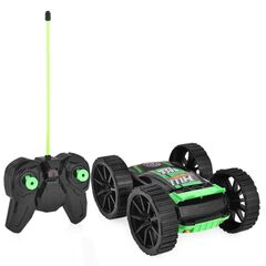 Hot Wheels трюковая машина-перевёртыш на р/у, вращение на 360°, с АКБ, чёрно-зелёная