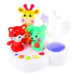 Музыкальная игрушка-ночник "Жирафик и друзья" с проектором