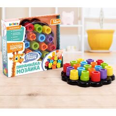 Развивающая игрушка «Пирамидка-мозаика»