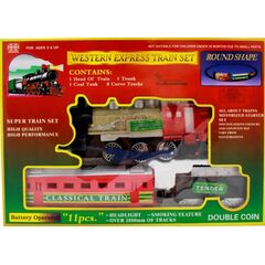 Железная дорога с поездом и вагонами "Western Express Train"