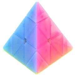 Головоломка пирамидка "MoFangGe QiMing Pyraminx Jelly" (прозрачный)