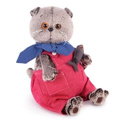Мягкая игрушка BUDI BASA "Басик в красном комбинезоне" 30 см