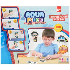 Набор для творчества Aqua Pixels, 480 деталей "Полицейский участок"