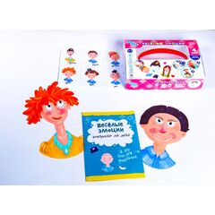 Развивающая игра на липучках "Веселые эмоции"